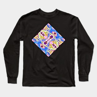 Pattern 01D02, transparent background Long Sleeve T-Shirt